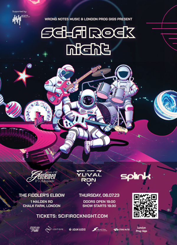 Sci-Fi Rock Night London 2023 poster small